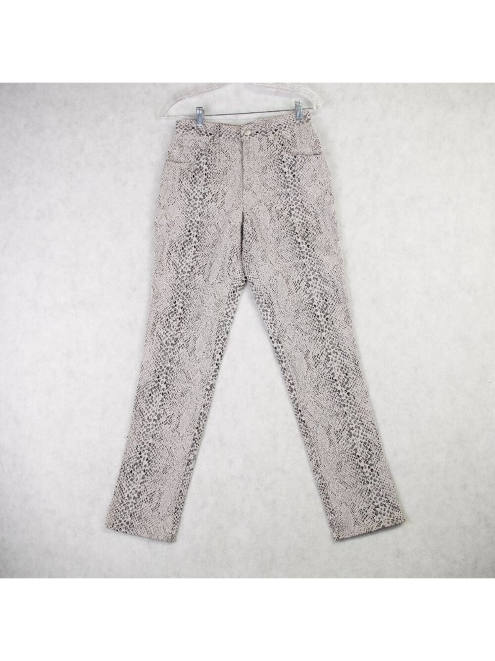 International Male Snake Print Jeans Womens Size Tag 30 (26x31) Retro Biker